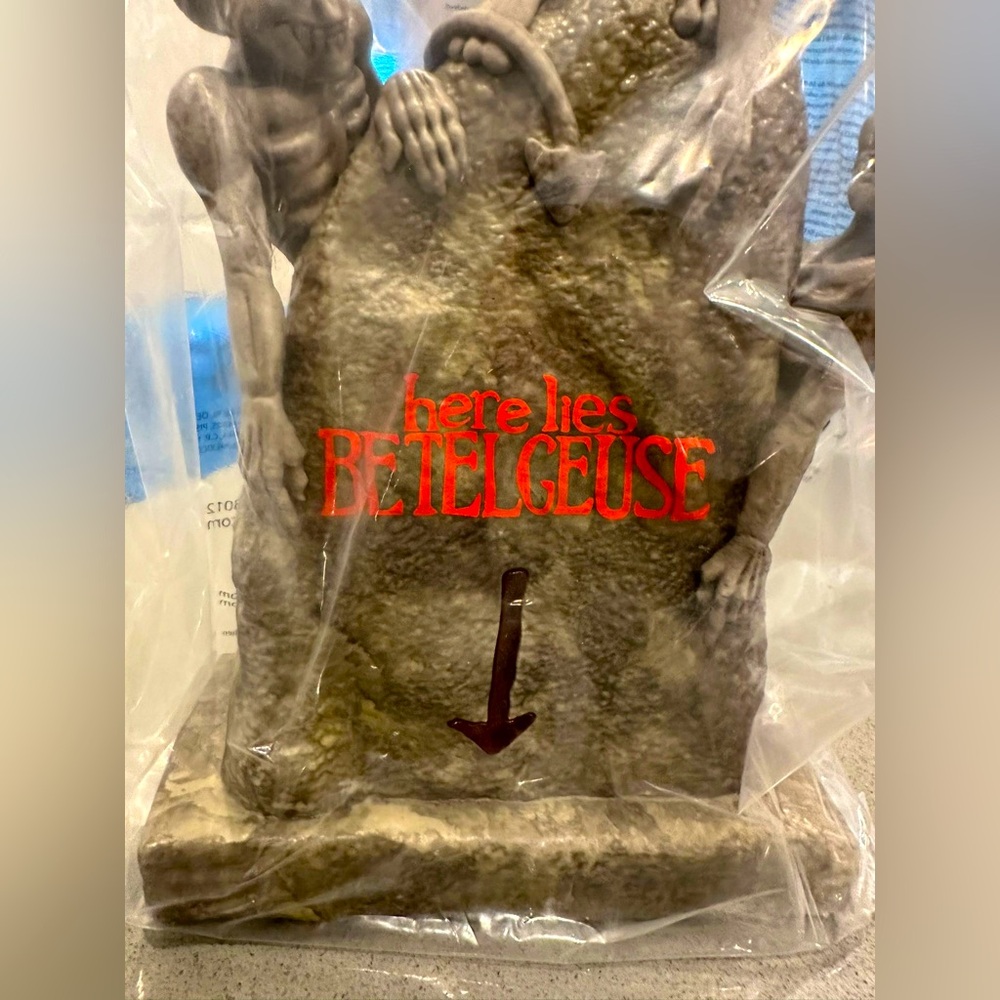 Beetlejuice tombstone popcorn bucket NWT